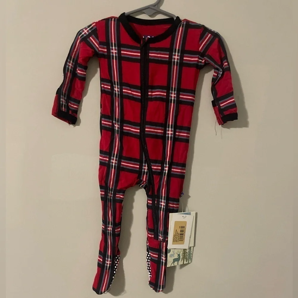 Kickee Pants - Holiday Onesie w/Footies - Size:3-6 Mos